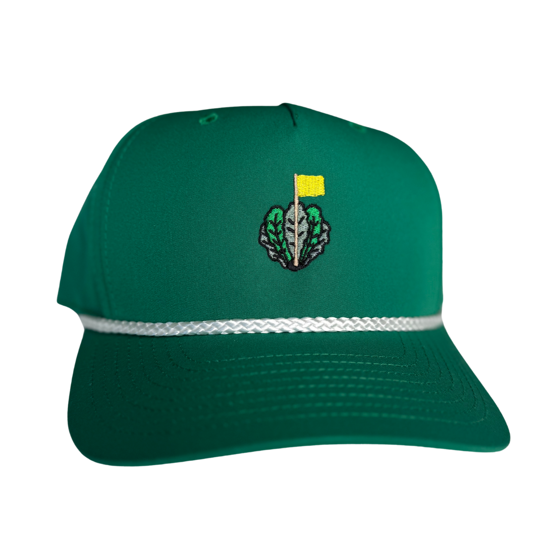 The Vanity Cap | Richardson 258 Snapback Rope - Green / White