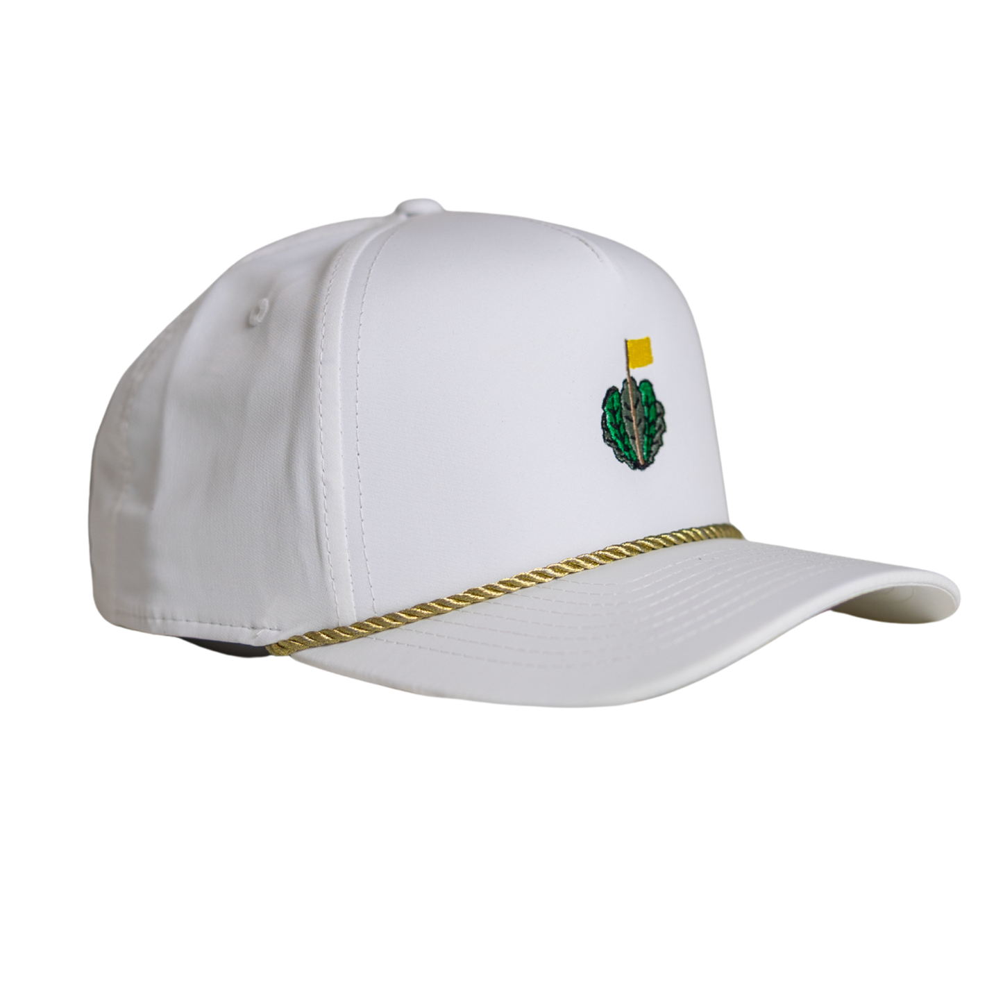 The Lettuce King | Imperial Rope Hat - White / Metallic Gold