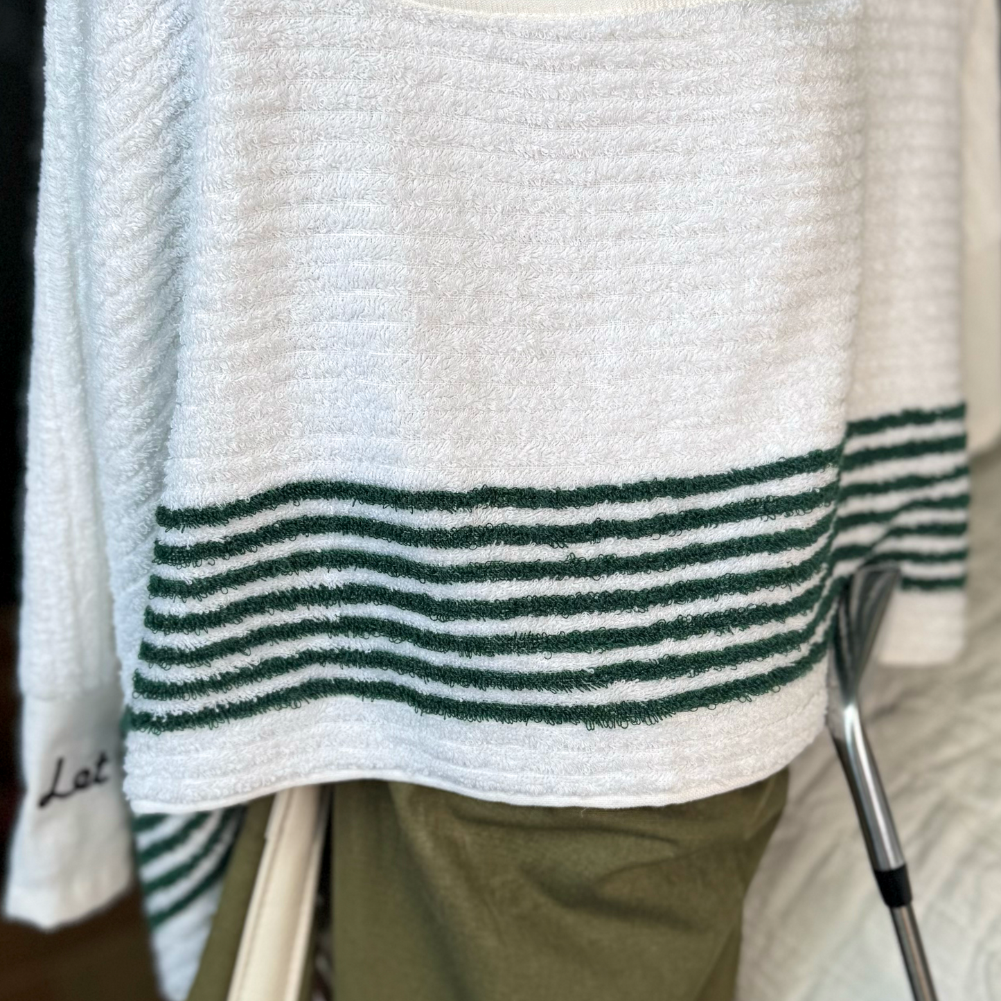PLUG Club Towel - White / Green