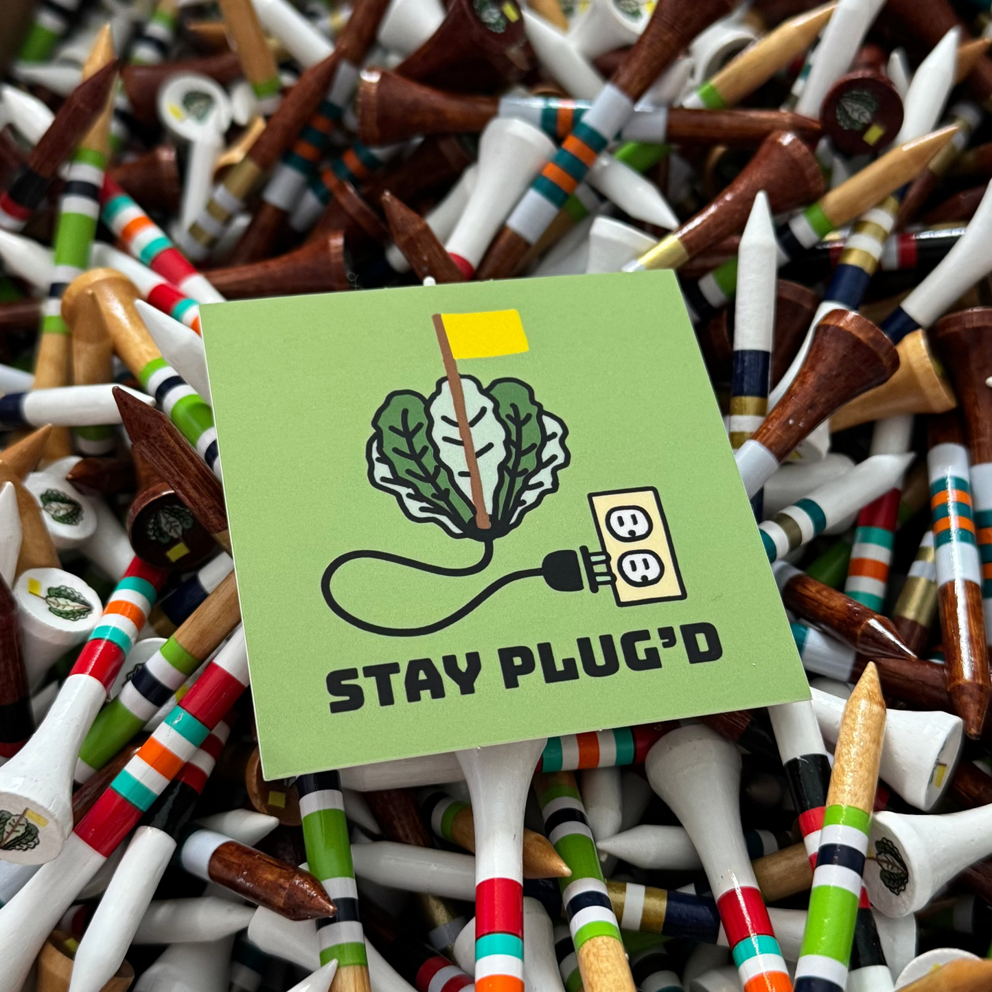 Stay PLUG'd Sticker