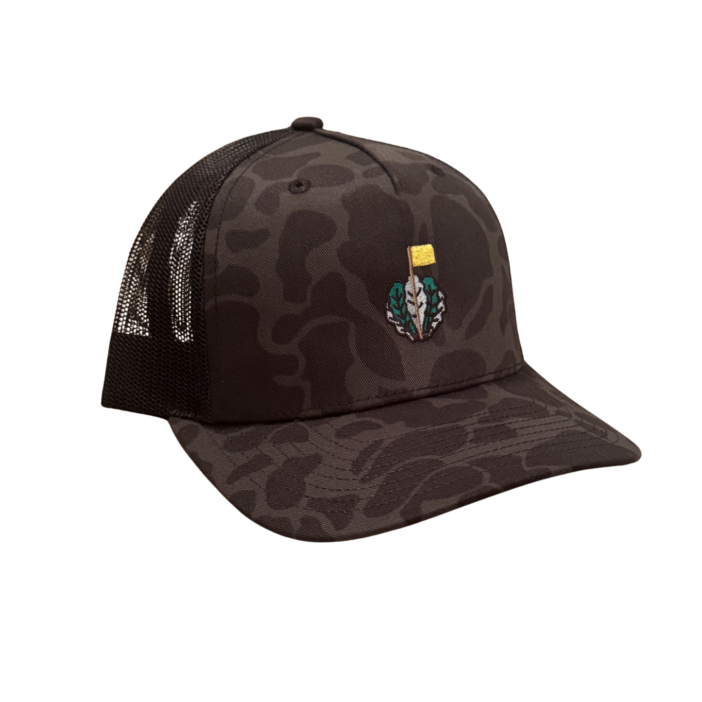 Big Game Hunter 2.0 | Richardson Trucker Hat - Black/Sable Duck Camo