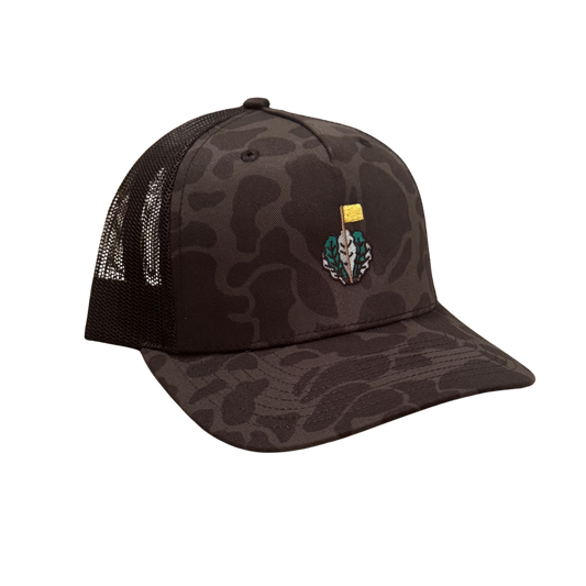 Big Game Hunter 2.0 | Richardson Trucker Hat - Black/Sable Duck Camo