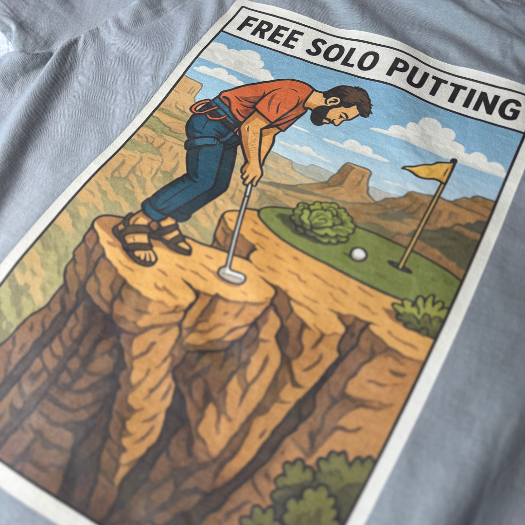Free Solo Putting T-Shirt