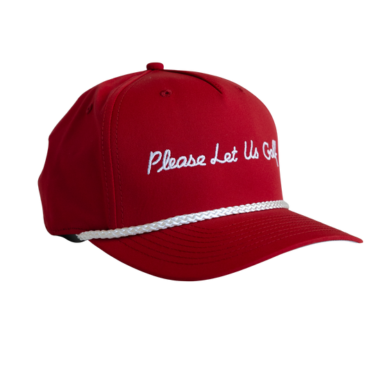 The Vanity Cap | Richardson 258 Snapback Rope - Red / White