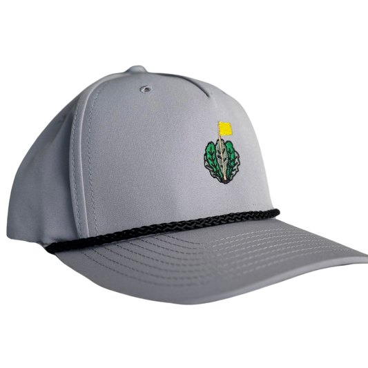 The Vanity Cap | Richardson 258 Snapback Rope - Gray / Black