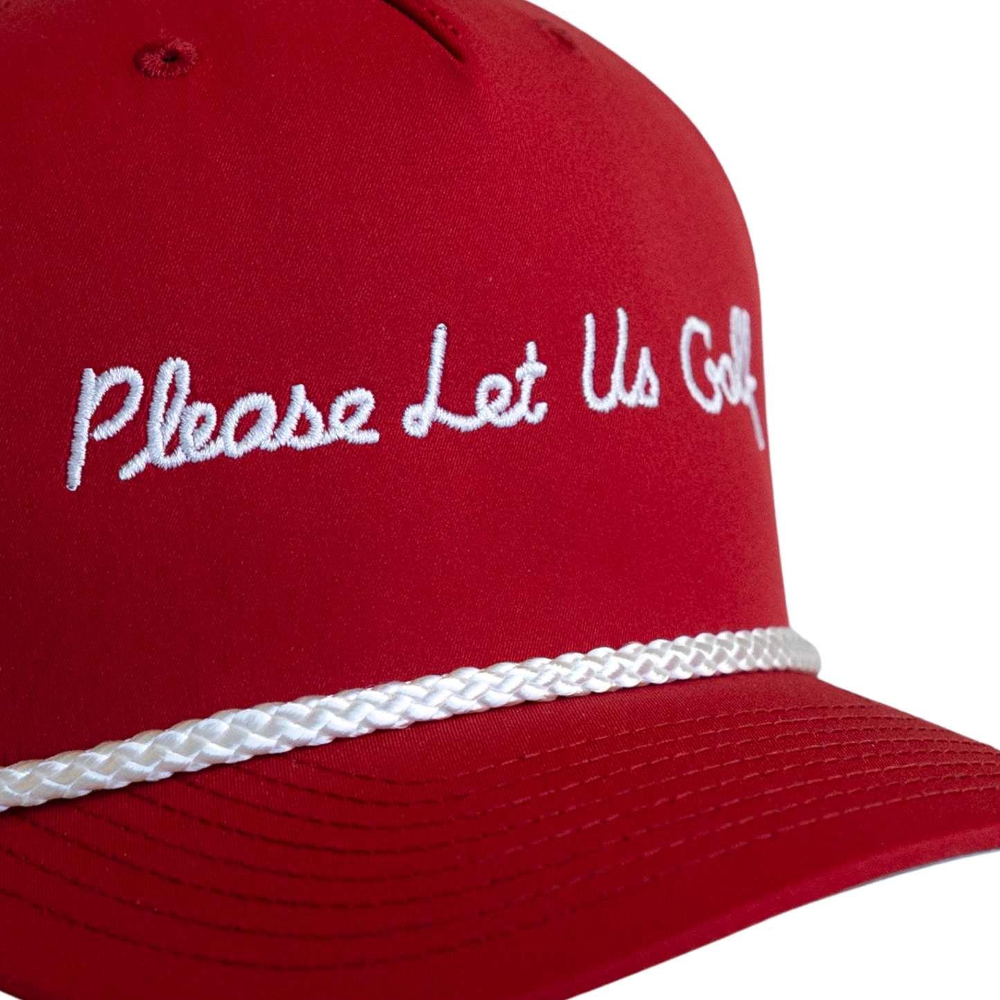 The Vanity Cap | Richardson 258 Snapback Rope - Red / White