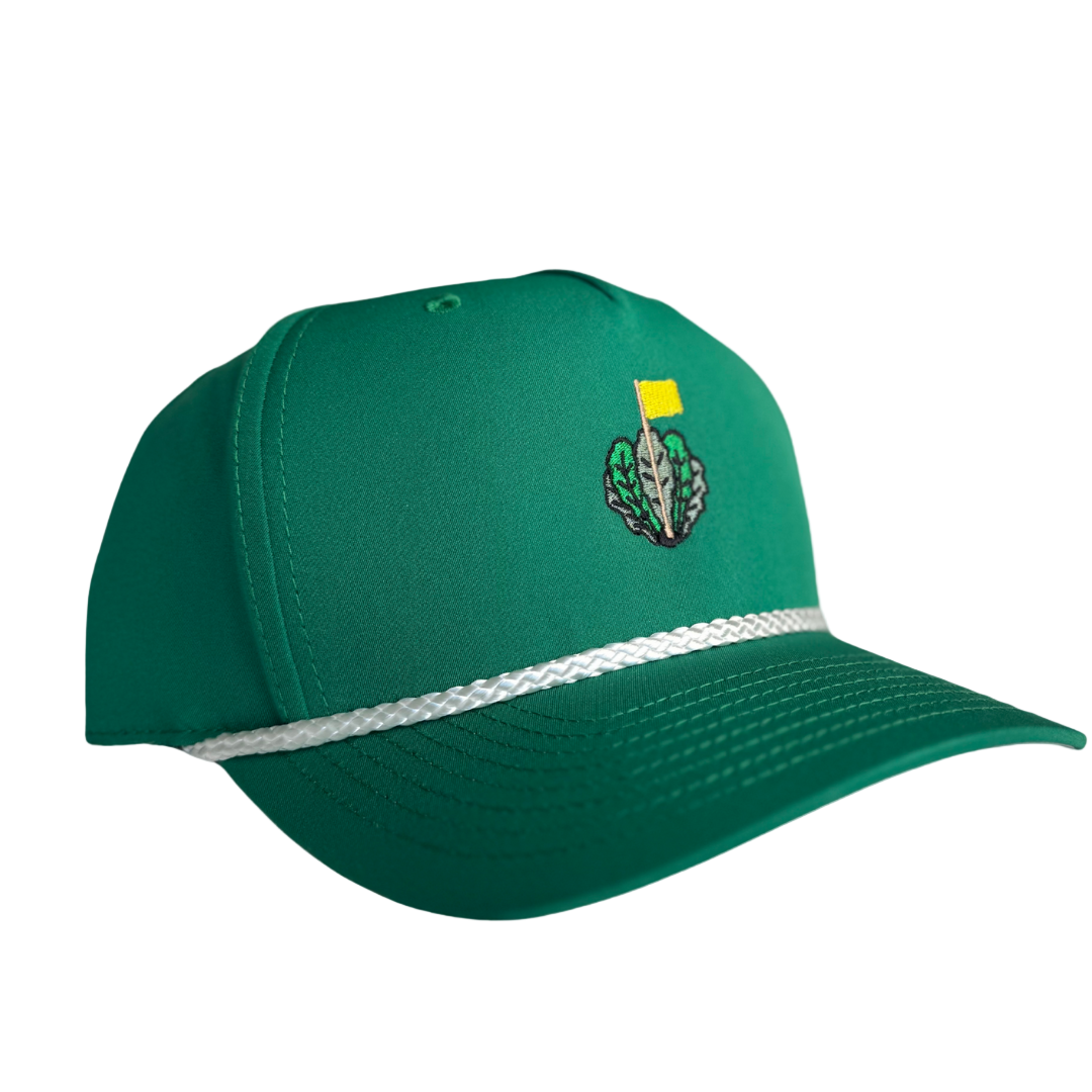 The Vanity Cap | Richardson 258 Snapback Rope - Green / White