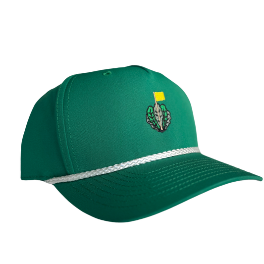 The Vanity Cap | Richardson 258 Snapback Rope - Green / White