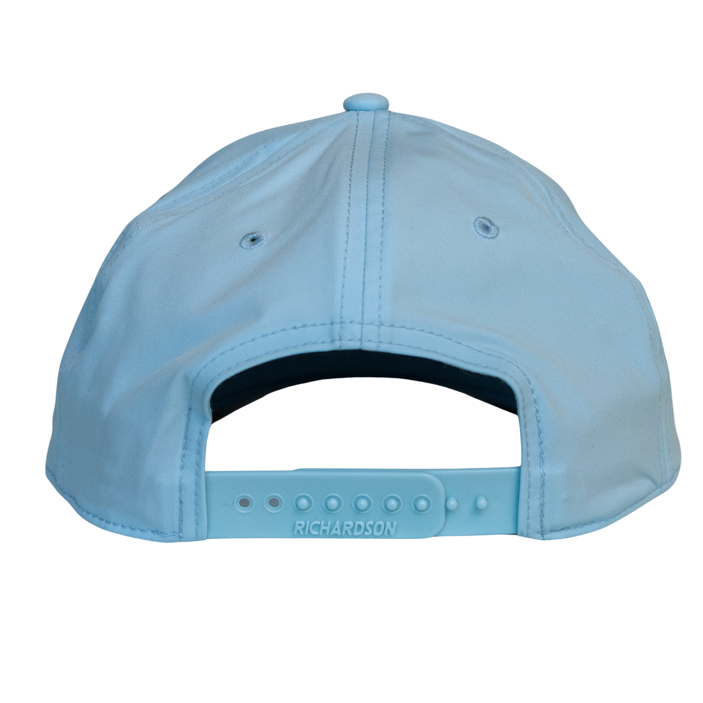 The Vanity Cap | Richardson 258 Snapback Rope - Soft Blue / Navy (script)
