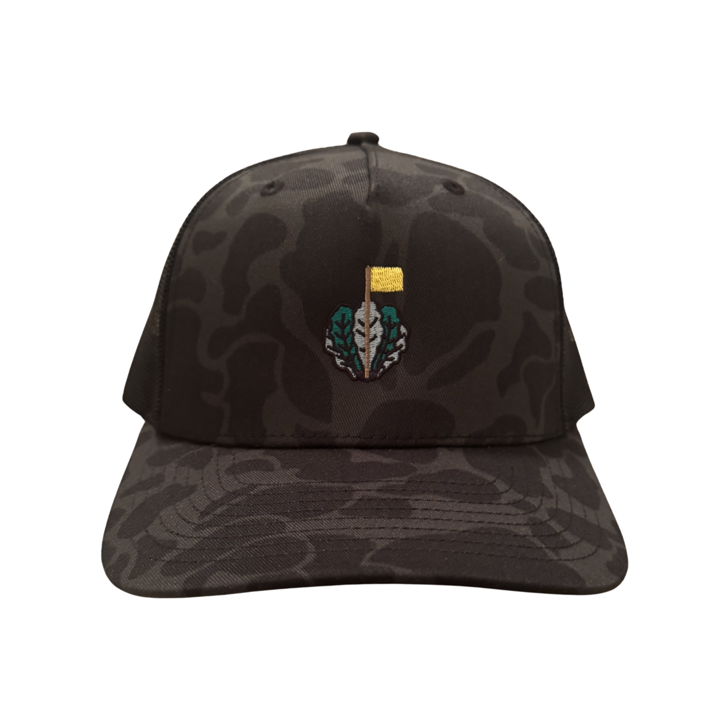 Big Game Hunter 2.0 | Richardson Trucker Hat - Black/Sable Duck Camo