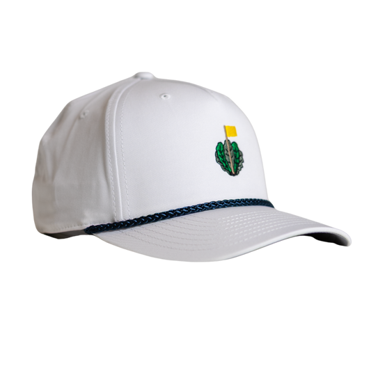 The Vanity Cap | Richardson 258 Snapback Rope - White / Navy